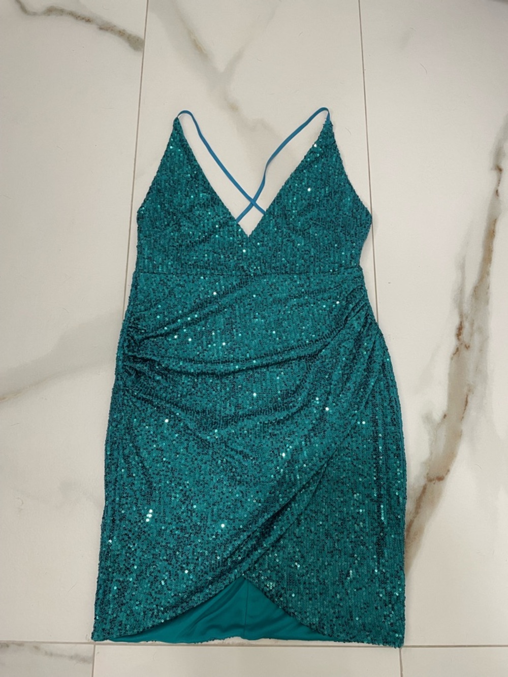 Fashion Nova Teal Swim Top
